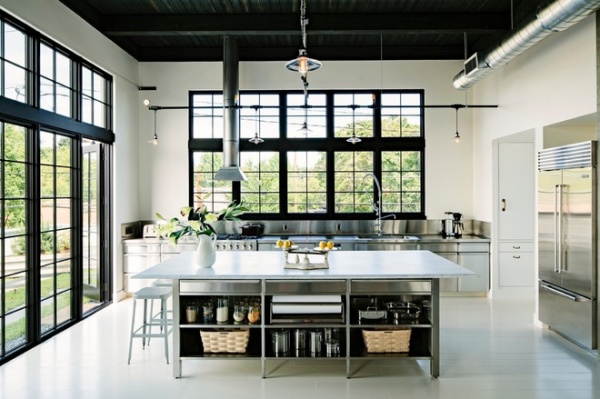 Industrial Kitchen by Emerick Architects