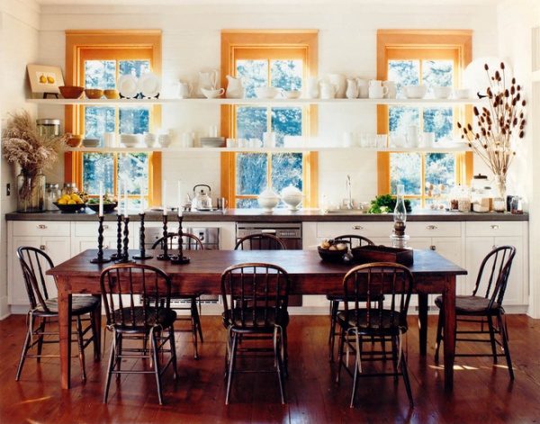 Rustic Dining Room by Bosworth Hoedemaker