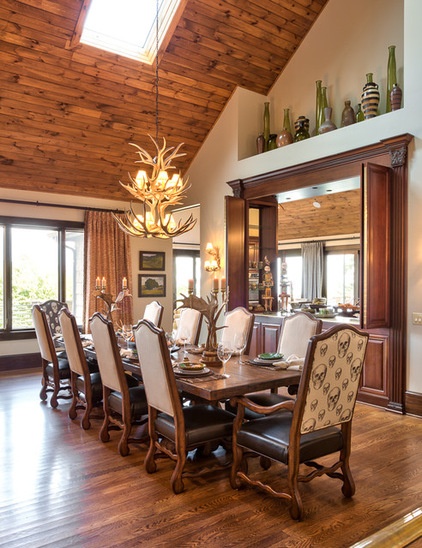 Rustic Dining Room by Dianne Davant and Associates