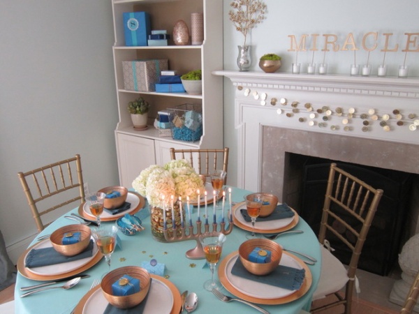 Transitional Dining Room by Rita from Design Megillah