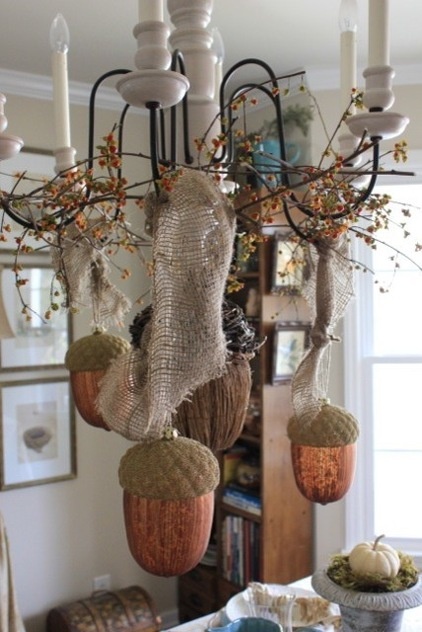 Traditional Dining Room Thanksgiving Tablescape