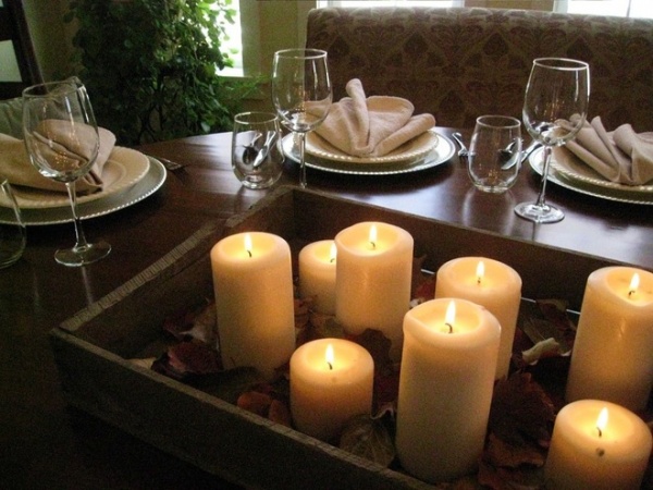 Traditional Dining Room Thanksgiving Tablescape