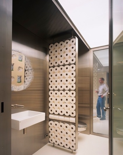 Contemporary Powder Room by Gary Hutton Design