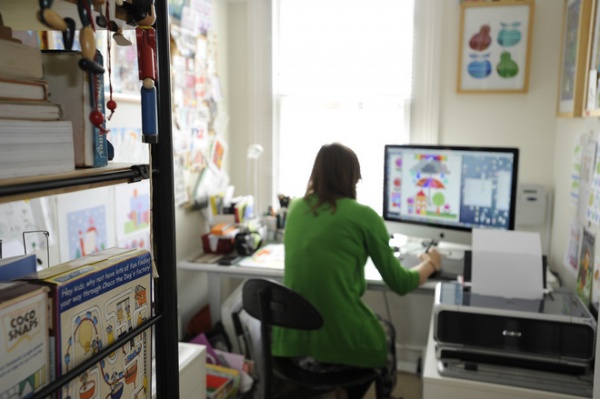 Eclectic Home Office by Beccy Smart Photography