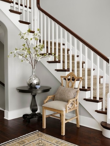 Traditional Staircase by Molly Quinn Design