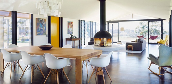 Contemporary Dining Room by Noxon Giffen