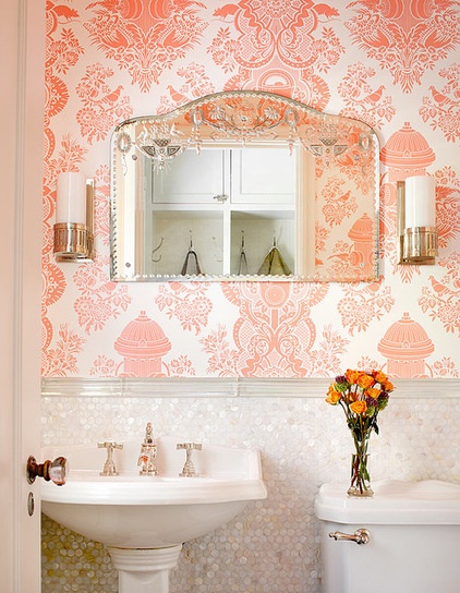 Yes, You Can Go Bold With Wallpaper in a Powder Room