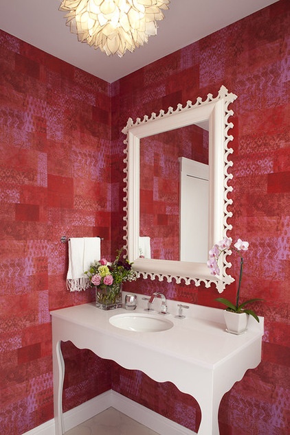 Yes, You Can Go Bold With Wallpaper in a Powder Room