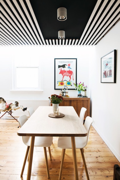 Eclectic Dining Room by Nest Architects