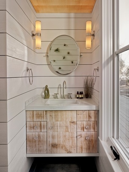 Farmhouse Bathroom by Bevan Associates