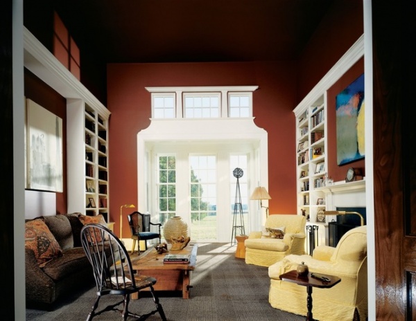 Farmhouse Living Room by Ike Kligerman Barkley