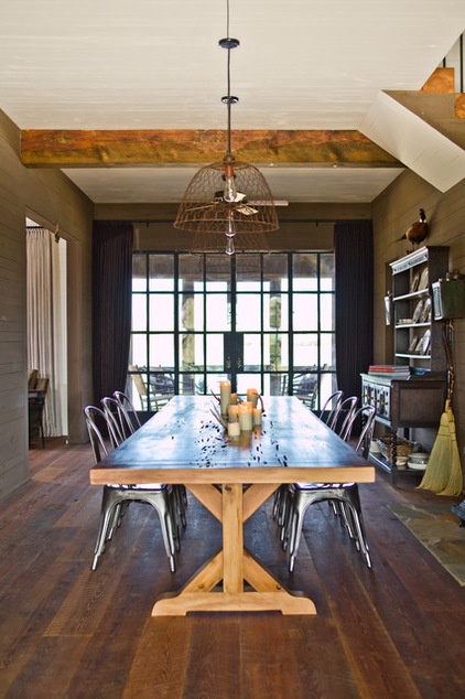 Farmhouse Dining Room by The Design Atelier, Inc.