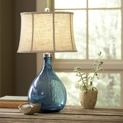 Birch Lane Sapphire Glass Lamp | Birch Lane