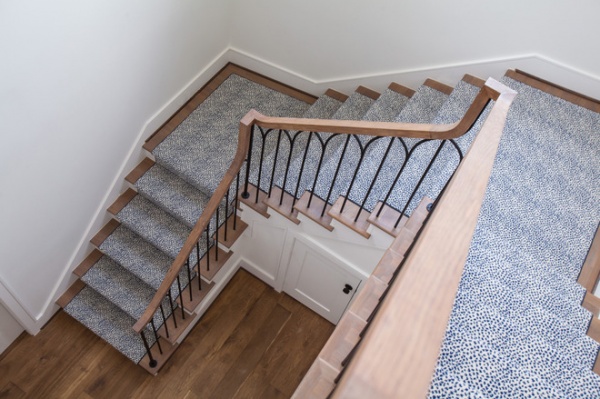 Transitional Staircase by Laura U, Inc.