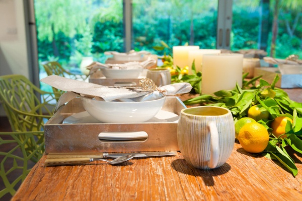 Contemporary Dining Room by Janet Paik