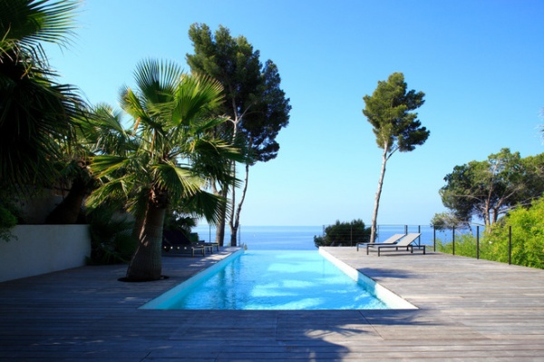 Contemporary Pool by frederique pyra legon architecte