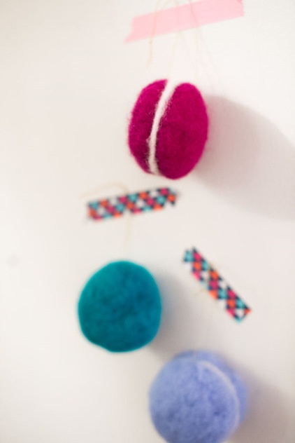 DIY Felted French Macaron Ornaments