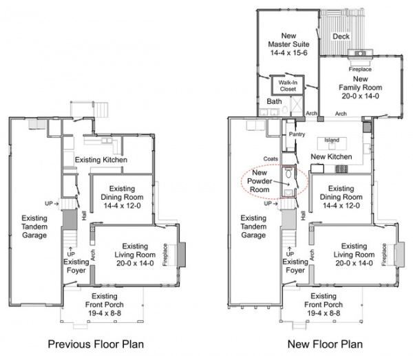 Traditional Floor Plan by Steven Corley Randel, Architect