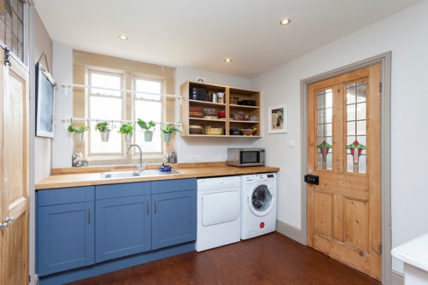 Farmhouse Laundry Room by Chris Snook