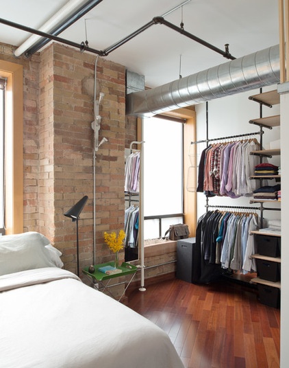 Industrial Bedroom by Pause Architecture + Interiors