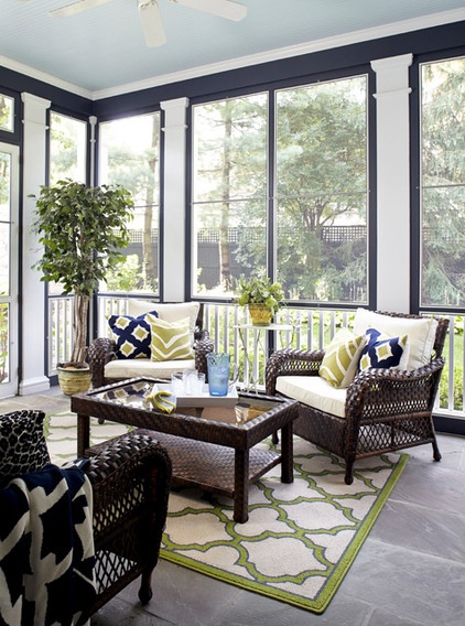 Traditional Porch by Jules Duffy Designs