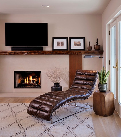 Contemporary Family Room by Beth Rosenfield Design LLC