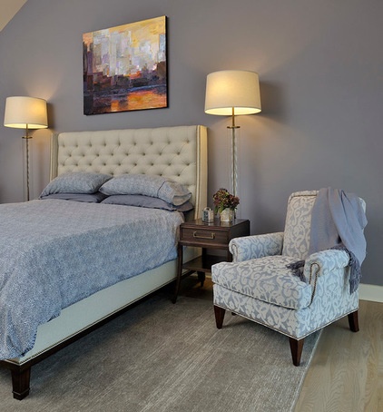 Transitional Bedroom by Beth Rosenfield Design LLC