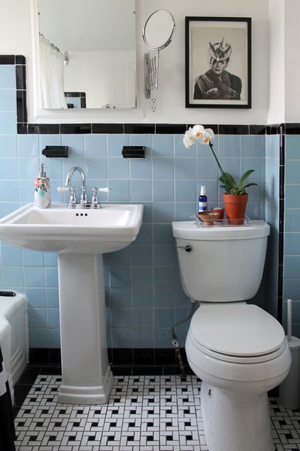 Midcentury Bathroom by Laura Garner