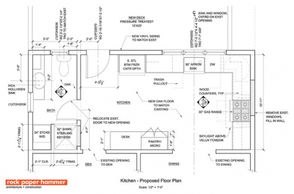 Traditional Floor Plan by Rock Paper Hammer