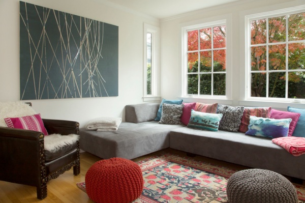 Eclectic Living Room by Margot Hartford Photography