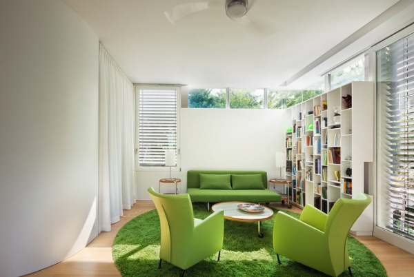 Midcentury Family Room by Meditch Murphey Architects