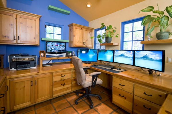 Eclectic Home Office by Trillium Enterprises, INC.