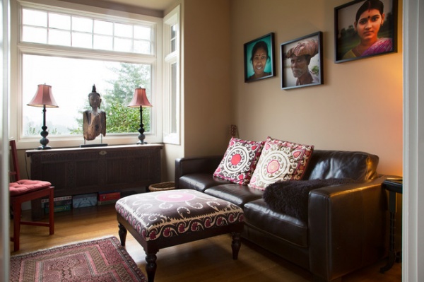 Eclectic Living Room by Margot Hartford Photography