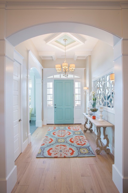 Transitional Entry by Joe Carrick Design - Custom Home Design