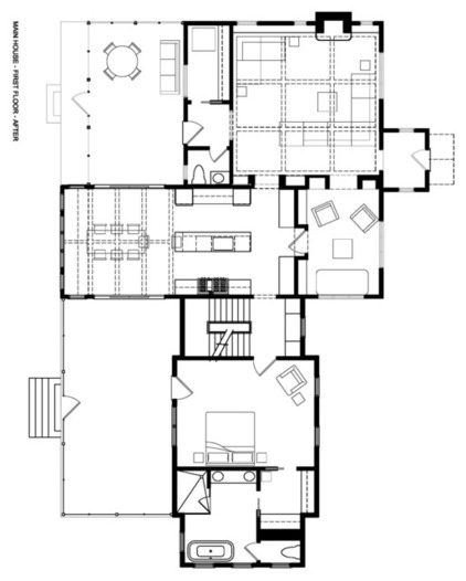 Traditional Floor Plan by SPACE Architects + Planners