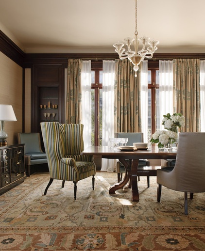 Traditional Dining Room by Kendall Wilkinson Design