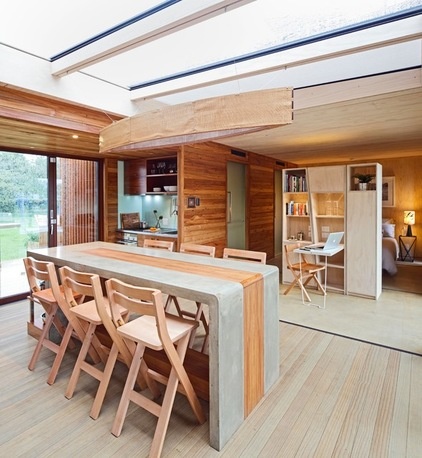 Beach Style Dining Room by First Light Studio