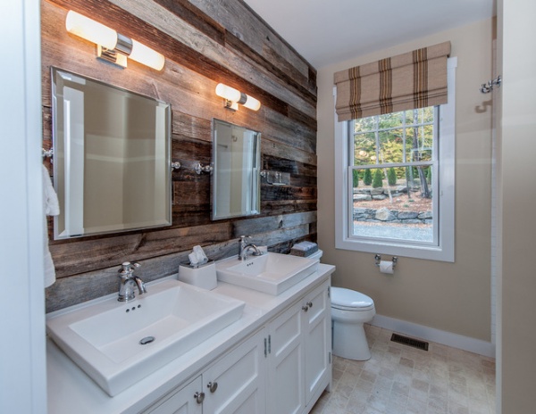 Farmhouse Bathroom by Yankee Barn Homes