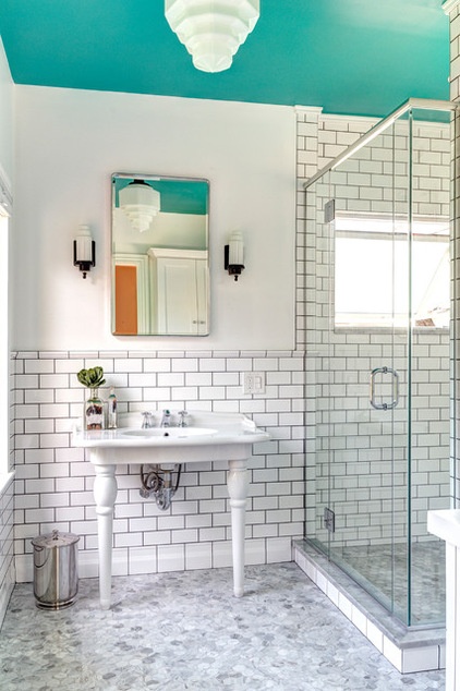 Transitional Bathroom by Dave Fox Design Build Remodelers