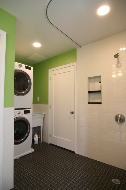 Midcentury Laundry Room by place architecture:design