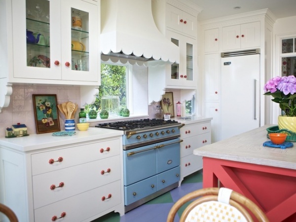 Eclectic Kitchen by Alison Kandler Interior Design