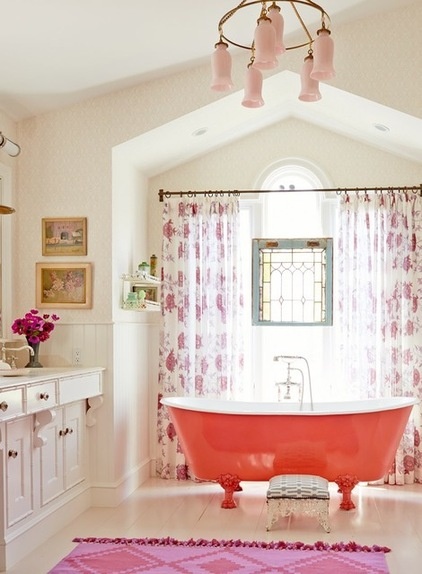 Eclectic Bathroom by Alison Kandler Interior Design