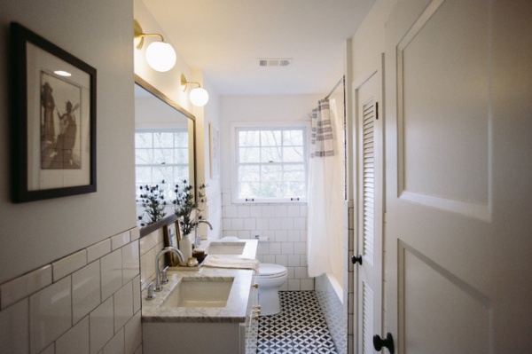 Midcentury Bathroom by Crowell + Co. Interiors