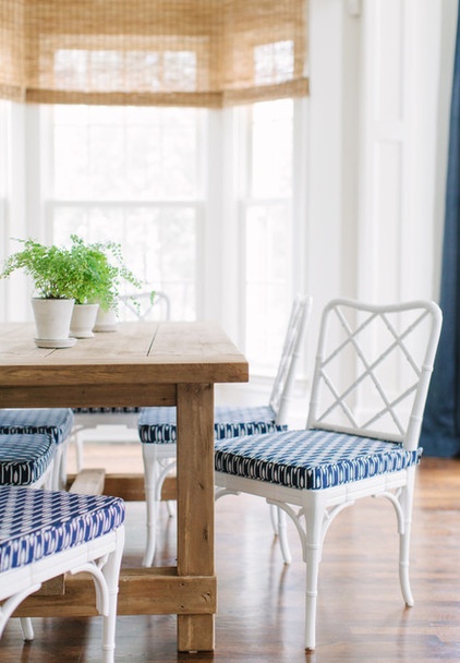 Transitional Dining Room by Lauren Nelson Design