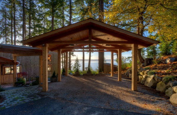 Beach Style Garage And Shed by Dan Nelson, Designs Northwest Architects