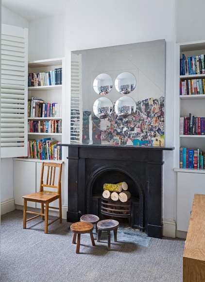 Eclectic Home Office by Stamp Interiors