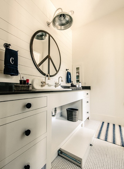 Transitional Bathroom by Van Wicklen Design