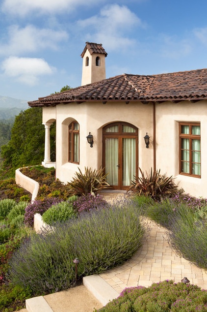 Mediterranean Exterior by Ron Herman Landscape Architect