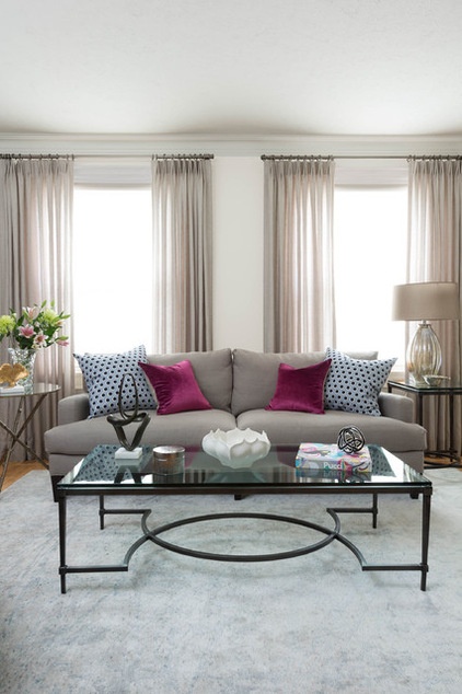 Transitional Living Room by FIG Interiors