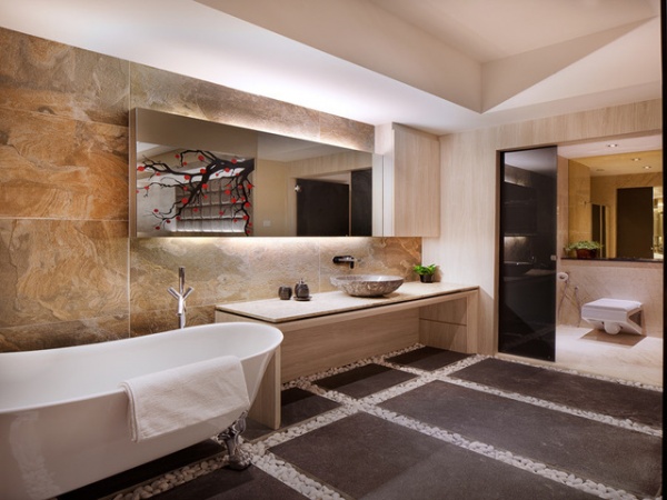 Asian Bathroom by PlushHome Singapore